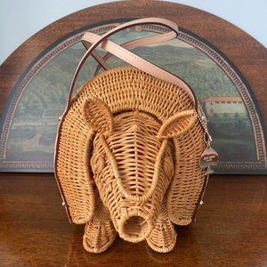 Kate Spade Wicker Armadillo Purse